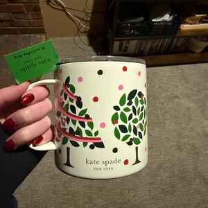 Kate Spade Stainless Steel Mug Evergreen Confetti